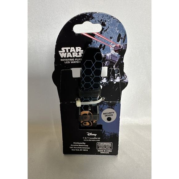 Disney Star Wars Lucasfilm Rotating Flash LCD Watch BB8 Needs Battery New - Picture 4 of 6